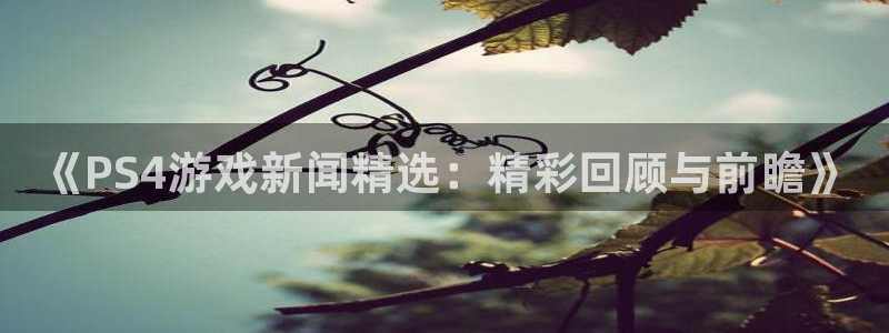 奇亿娱乐Ii：《PS4游戏新闻精选：精彩回顾与前瞻》